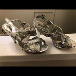 Style & Co Sparkly Silver Heels
